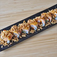 Asian Japanese Food Sushi Crazy Salmon roll
