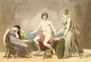 Thetis bringing arms to Achilles mourning the body of Patroclus
