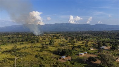 Aerial of the Unesco site Mount Nimba Strict Nature Reserve