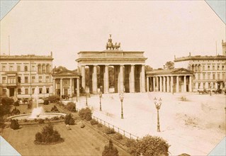 Unter den Linden with the Brandenburg Gate in Berlin