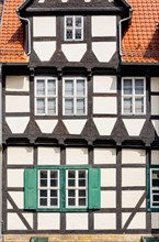 Klopstock Museum and typical half-timbered house on the Schlossberg in Quedlinburg