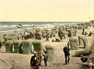 The beach for men at the North Sea on Norderney