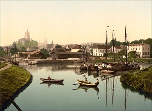 City and harbour of Kleve