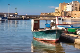 Fishing boats in the fishing port of Gallipoli