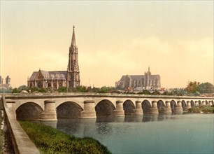 The middle bridge in Metz