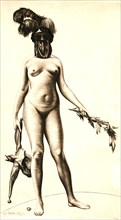 Nude Woman with Laurel and Fool's Cap