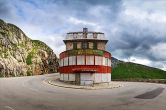 Hotel Belvedere at the Furka Pass in the Swiss Alps