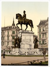 The equestrian monument to Kaiser Wilhelm in Stettin