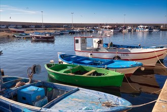 Fishing boats in the fishing port of Gallipoli