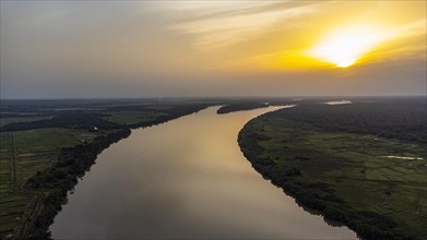Evening light over River Gambia National Park