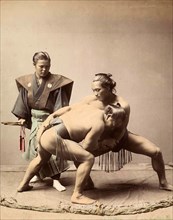 Japanese wrestlers circa 1871