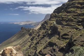 Winding coastal road