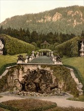 The Neptune Fountain at Linderhof Castle in Upper Bavaria
