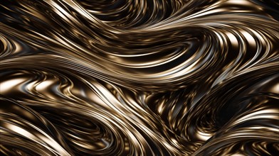 Seamless tile of metalic wavy abstract background
