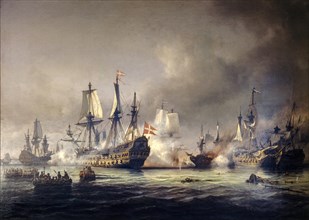 An episode of the naval battle of Koge Bugt 1677