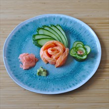 Asian Japanese Food Salmon Sashimi