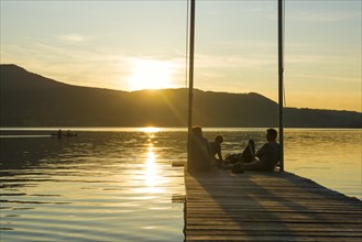 Sunset at Lake Kochel