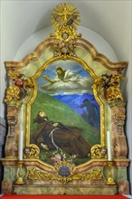 Side altar with painting