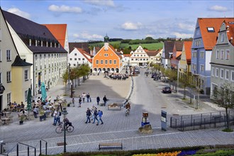 Market square with town hall