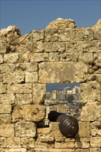 Old cannon in The Citadel of Tripoli North Lebanon