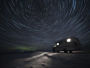 Camping under the stars with some northern lights