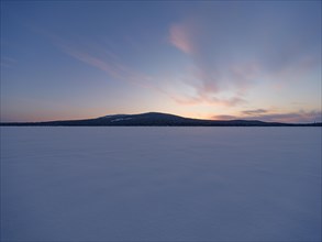 Lake Pyhaejaervi and dawn