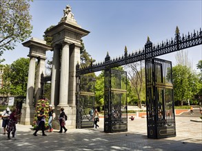 Entrance gate in Retiro Park