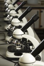 Microscopes inside a laboratory Beirut Lebanon Middle East Asia