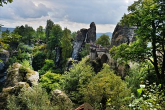 The Elbe Sandstone Mountains in Saxony are characterised by bizarre rock formations and are a popular tourist and hiking area
