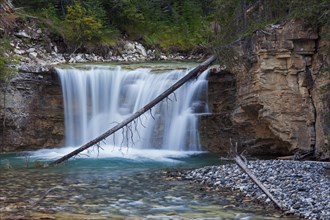 Waterfall in the Johnston Canyon