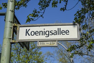 Street sign Koenigsallee