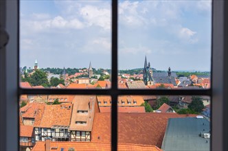 From the Schlossschaenke you have a wonderful view over the World Heritage town with its numerous historic roofs