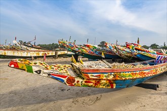 Colourful fishing boats