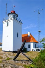 Hammerodde Fyr Lighthouse at the northern tip of Bornholm Island