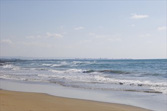 The Mediterranean sea in Tyr Lebanon Middle East