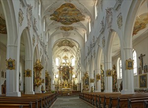 Franciscan church with high altar by Joseph Anton Feuchtmayer