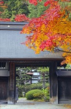 Taiho-ji temple at Narai-juku traditional small town in Nagano Japan