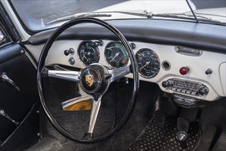 Cockpit of a Porsche 356