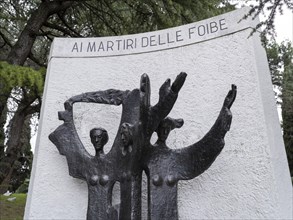 Memorial to the victims of the Foibe massacres perpetrated by Yugoslav partisans against the Italian population in autumn 1943 and spring 1945