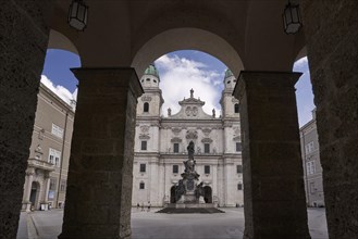 Salzburg Cathedral with Marian Column