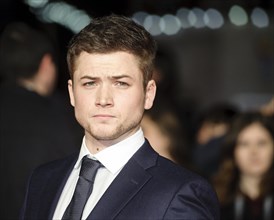 Actor Taron Egerton attends the TESTAMENT OF YOUTH WORLD PREMIERE at The BFI London Film Festival centrepiece Gala supported by The Mayor of London on 14.10.2014 at ODEON Leicester Square
