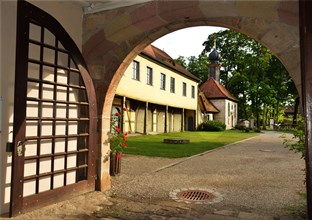The Adelsdorf Castle on 4.08.2017 in Adelsdorf near Nuremberg