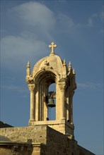 Bell tower in St. John The Baptist church Byblos Lebanon Middle East