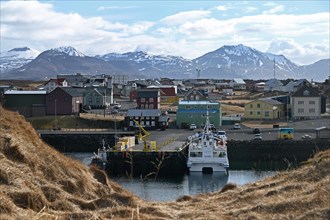 Port of Stykkisholmur in the north of the Snaefellsnes peninsula
