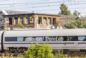 Deutsche Bahn AG test train in the station