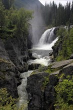 The Rjukandefossen waterfall near Hemsedal