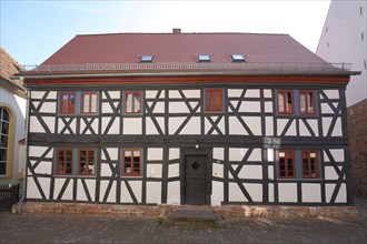 Historic half-timbered house Wehrmannshaus