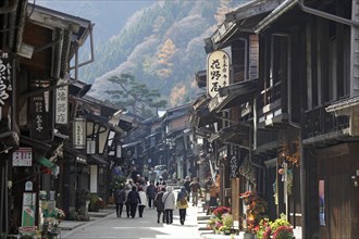 Narai-juku traditional small town in Nagano Japan