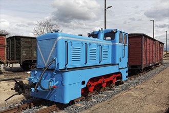 Light blue painted locomotive from 1967