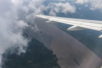 Aerial of the Congo river